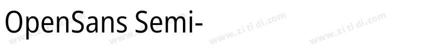 OpenSans Semi字体转换